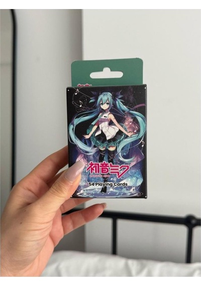 İskambil Kağıdı Hatsune Miku Poker Oyun Kartı 54 Adet İskambil Destesi