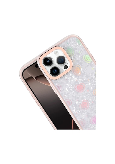 Apple İphone 15 Pro Max Lumi Desenli Kapak - Pembe 0.2M-Çok Renkli