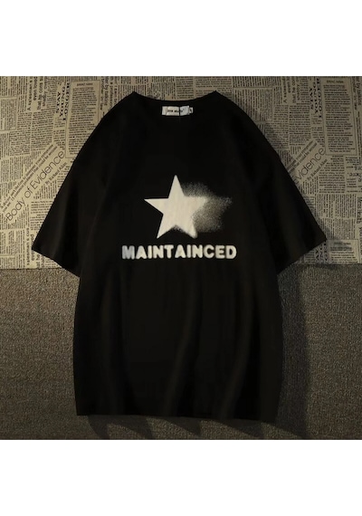 Maıntaınced T-shırt Oversize Siyah