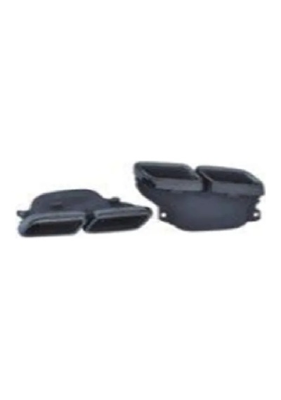 Mercedes - Arka Egzoz Ucu Set C63 Siyah Renk W205 2014-