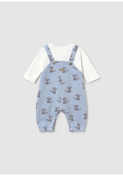 Mayoral Erkek Bebek Badili Tulum - Mayoral - Açık Mavi - 1-2 Ay