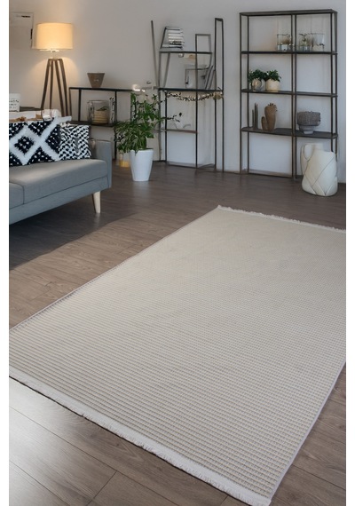 Beyaz İskandinav Sisal Yıkanabilir Kaymaz Tabanlı Kilim Yolluk Oturma Odası Mutfak Halısı