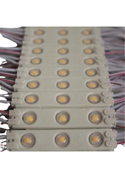 1,2 Watt 3lü Lensli Gün Işığı Led Modül 2835 Reklamcı Modül 10 Adet