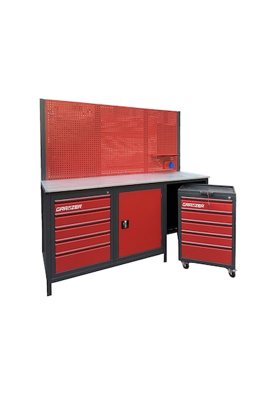 Grayzer 2 Metre Dolaplı - Takım Arabalı Tezgah 1 Adet
