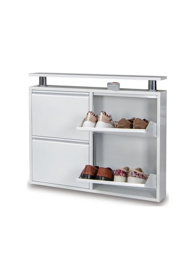 Kaser Metal 2+2'Li Metal Ayakkabılık Beyaz