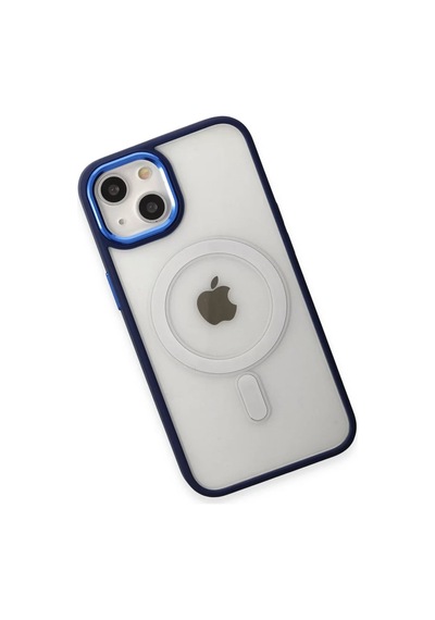 Newface Apple İphone 15 Pro Kılıf Room Magneticsafe Silikon - Lacivert