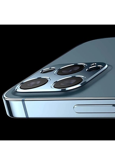 Apple, Uyumlu iPhone 12 3d Metal Kamera Koruyucu Metal Lens- 5775
