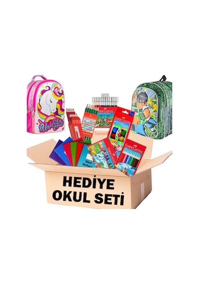 Faber Full Okul Seti Kuru Sulu Pastel Keçeli Boya Çanta N11.19536