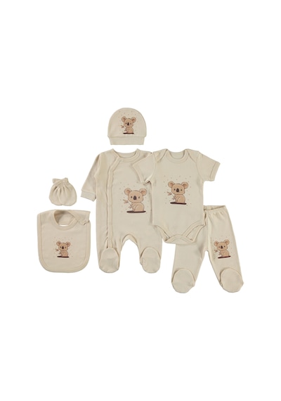 Civil Baby Bebek 6'lı Zıbın Takımı 0-1 Ay Sütlü Kahve 04111161523s1-1 Sütlü Kahverengi