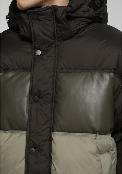 Colin's Colins Regular Fit Çıkarılabilir Kapüşonlu Fermuarlı Astarlı Erkek Yeşil Mont Cl1082079 Q1.v1 Kha Haki