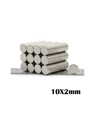 Dünya Magnet 15 Adet - Yuvarlak Neodyum Mıknatıs, Çap: 10x2 Mm, Güçlü Magnet, N35 Kalite