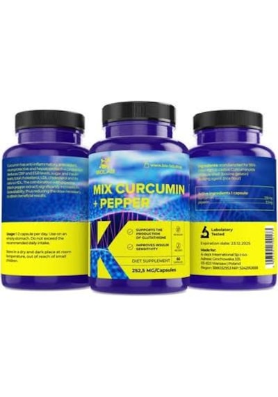 Biolab Mix Curcumin + Pepper 60 Kapsül Takviye Edici Gıda