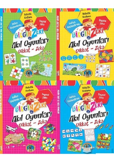 4E Bilgin Zeki İle Akıl Oyunları 4 Lü Seri  Karatay