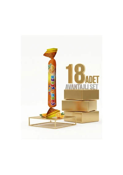 Afia Afibon Portakallı Çubuk Şeker 18x6,7 Gr