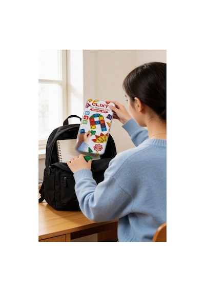 Clixy Mini Manyetik Bloklar 64 Parça Travel  Set
