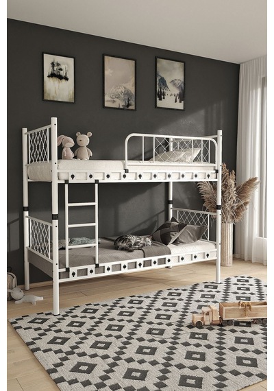 Argimo Metis Beyaz Metal Ranza Ve Karyola 90x190