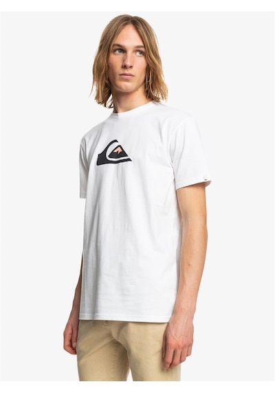 Quiksilver Comp Logo SS Erkek T-Shirt-23049 Beyaz