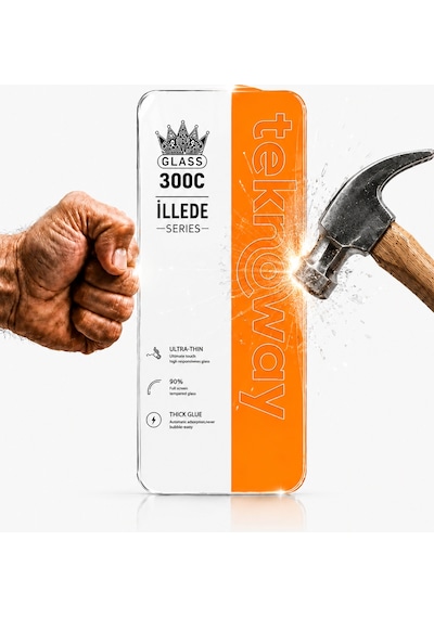 Teknoway İllede Apple Uyumlu iPhone 18 Pro Max / 17 Pro Max Ekran Koruyucu Tam Kaplama Şeffaf