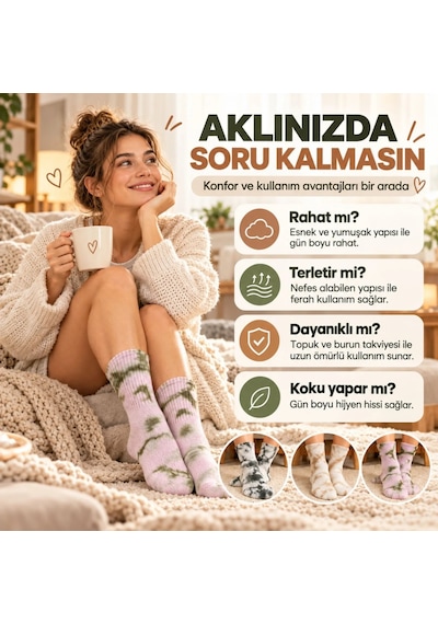 Womanandkids Wak Unisex Batik Desenli Çorap 3'lü Set Pamuklu Uzun Soket Dikişsiz Nefes Alan Günlük Spor Konfor Çorabı Çok Renkli Womanandkids Wak Unisex Batik Desenli Çorap 3'lü Set Pamuklu Uzun Soket Dikişsiz Nefes Alan Günlük Spor Konfor Çorabı Çok Renkli