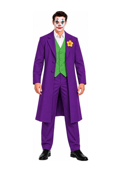Joker Kostümü Mor Yetişkin