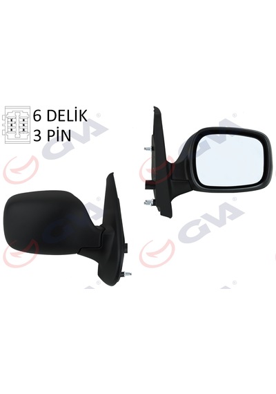Kangoo Iı 2005 Sağ Dikiz Ayna Elektrikli, Isıtmalı Gva