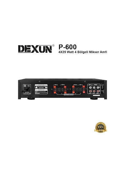 Dexun Pa-600 4X25 Watt 4 Bölgeli Mikser Amfi