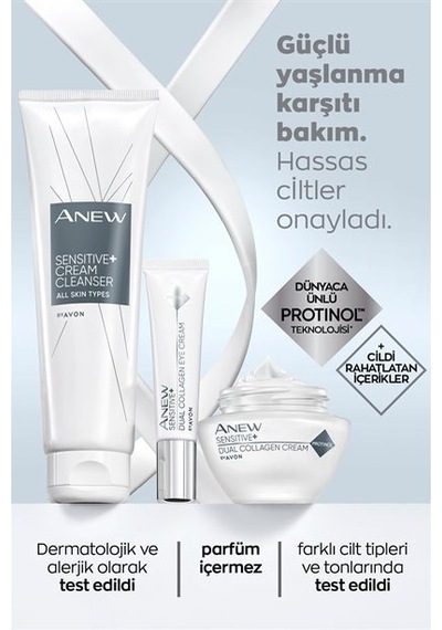Avon Anew Sensitive Hassas Ciltlere Özel İkili Kolajen Göz Kremi 15 ML