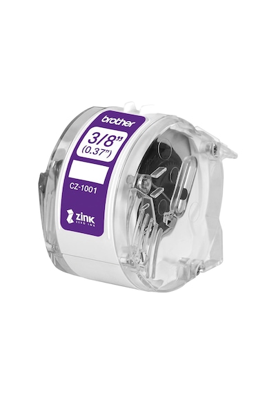 Brother  Cz-1001 3/8" 0,9 Cm 9 Mm Genişlik X 13 Ft 5 M Uzun Etiket Rulosu Çinko  Mürekkep Teknolojisine Sahip