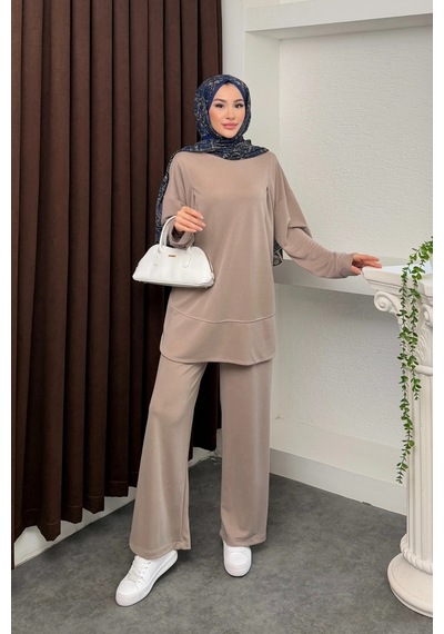 Mihran Butik Kalina Model İthal Pike Kumaş Cep Detaylı Kadın Takım Taş