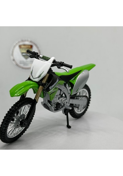 Kawasaki Kx 450f 1:18 Diecast Model Motosiklet Lisanslı Metal Maket Oyuncak
