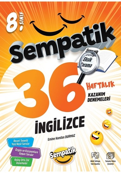 8.sınıf Sempatik 36 Haftalık Kazanım Denemeleri Seti + Lgs 900 Soruluk Kamp Maximumu