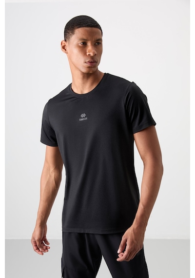 Tommy Life Siyah Polyester Nefes Alan Dokulu İnce Esnek Standart Fit Erkek Performans T-shirt - 88387 Siyah Tommy Life Siyah Polyester Nefes Alan Dokulu İnce Esnek Standart Fit Erkek Performans T-shirt - 88387 Siyah