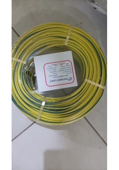 100 Metre 10 Luk Nyaf Cca Kablo Tek Damar Sarı