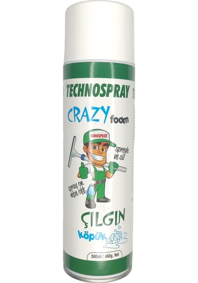 Technospray Temizleyici Çılgın Köpük Sprey 500 ML