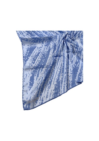 Mim Eşarp Mısırlı Eşarpları Silky Cocoon Twill Sport Eşarp İndigo