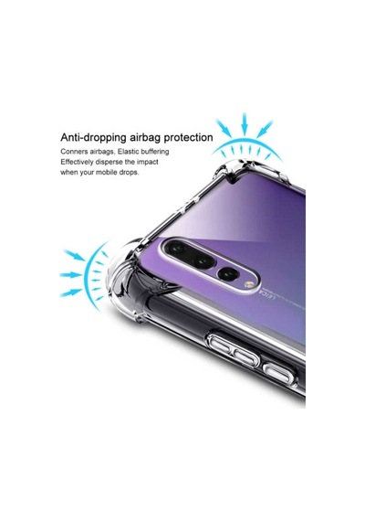 Huawei P20 Pro Kılıf Zore Nitro Anti Shock Silikon Renksiz