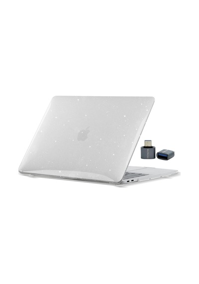 Apple Uyumlu MacBook Pro 16.2 Kılıf Simli Kristal Parlak İnce Hafif Tpu Sert Koruma M5 M4 M3 M2 M1 Şeffaf