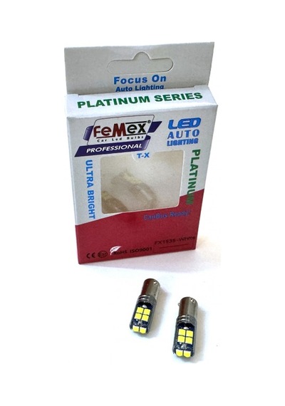 Femex Platinum Beyaz H21w Bay9s 10 Smd 3030 Chip Led Ampul Femex