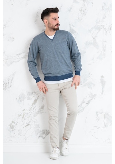 Neyir Triko V Yaka Regular Fit Erkek Triko Kazak