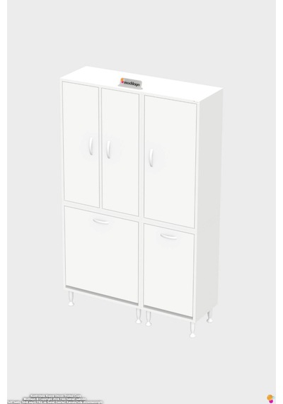 Ohbe 55 + 40cm Genişlik 160cm Boy 32,5cm Derinlik Kirli Sepetli 3 Uzun Kapak Çok Amaçlı Banyo Dolabı 55 + 40 Cm Ohbe 55 + 40cm Genişlik 160cm Boy 32,5cm Derinlik Kirli Sepetli 3 Uzun Kapak Çok Amaçlı Banyo Dolabı 55 + 40 Cm