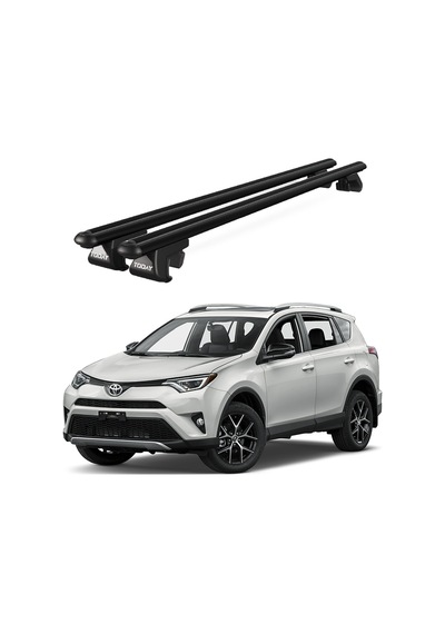 Toyota Rav4 Xa40 2013-2018 Uyumlu Siyah Ara Atkı Port Bagaj Tavan Barı