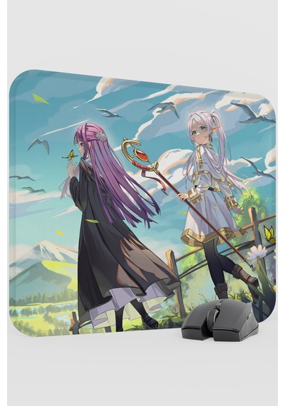 Sousou No Frieren Anime V2 - 48x40 Xl Gaming Kauçuk Kaymaz Taban Mouse Pad Fare Altlığı