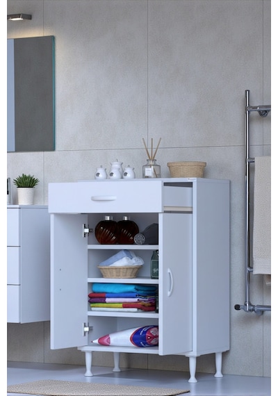 Eliusta Rose 55 Cm Beyaz 1 Çekmeceli Banyo Mutfak Dolabı 4 Bölmeli 3 Raflı Çok Amaçlı Dolap 55x88x32,5 Cm Beyaz Eliusta Rose 55 Cm Beyaz 1 Çekmeceli Banyo Mutfak Dolabı 4 Bölmeli 3 Raflı Çok Amaçlı Dolap 55x88x32,5 Cm Beyaz