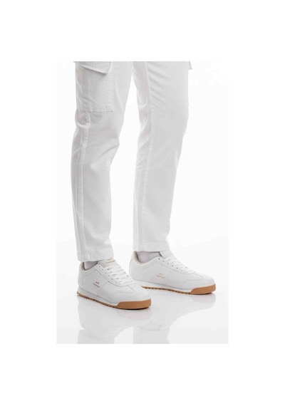 Slazenger Beyaz Bağcıklı Kaymaz Taban Erkek Sneaker Band M Beyaz