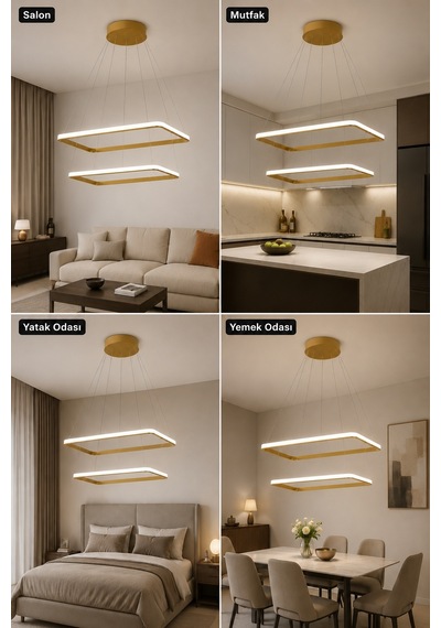 Diva 2'li Led Sarkıt Avize Beyaz Işık Eskitme