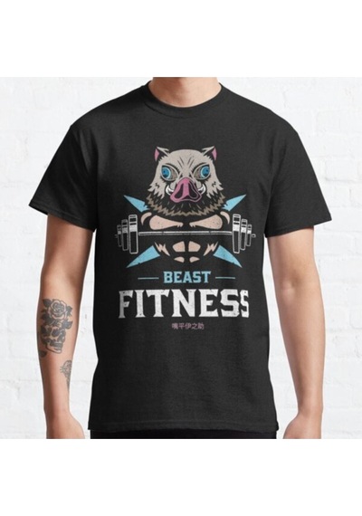 Noıssey Kırmızı Etiket Gala Beast Fitness T-shirt 07204 Siyah