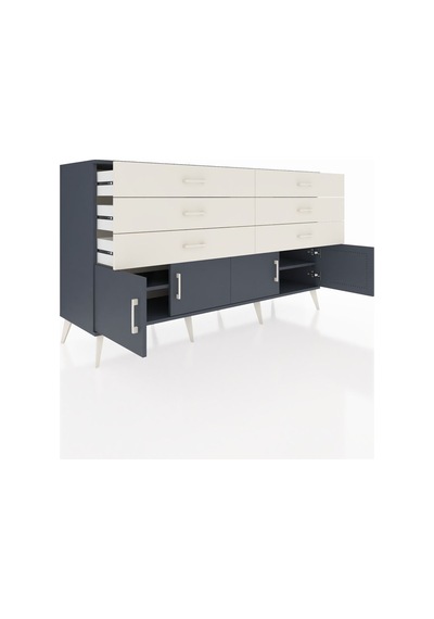 Hyperion Konsol 2 Raflı 6 Çekmeceli 4 Kapaklı 176x44x99 Antrasit- Antrasit-antrasit/aytaşı Hyperion Konsol 2 Raflı 6 Çekmeceli 4 Kapaklı 176x44x99 Antrasit- Antrasit-antrasit/aytaşı