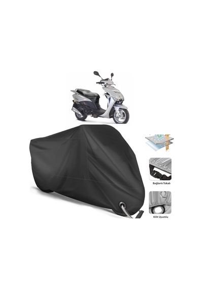Kanuni Rs 125 Motosiklet Branda (Bağlantı, Kilit Uyumlu)-Siyah (457269600)