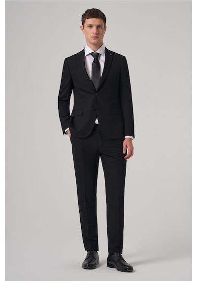 Morven Siyah Basic Düz Slim Fit Dar Kesim Çift Yırtmaç Takım Elbise 99mc001066001 Siyah Morven Siyah Basic Düz Slim Fit Dar Kesim Çift Yırtmaç Takım Elbise 99mc001066001 Siyah