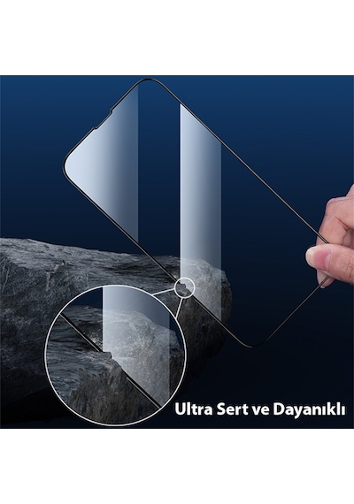 Ally Apple  Uyumlu iPhone 14 Plus 6.7 Full Glue-Tempered Cam Ekran Koruyucu